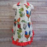 Fluffy Layers 250735 19 x 20 in. Half Body Egg Collecting Apron, Bright  colors with Roosters, 1 - Harris Teeter